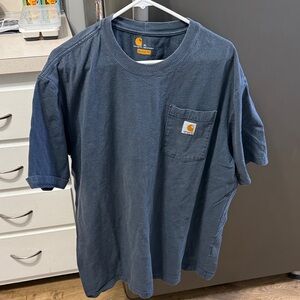 Carhartt Men's Dark Blue Short Sleeve Tee